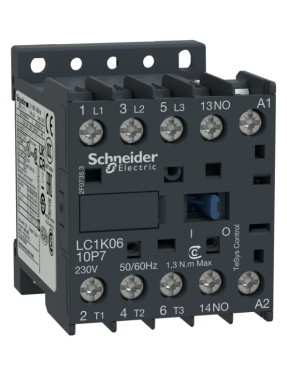 Schneider LC1K1610M7 TeSys K 16 A 7,5 kW 220V AC Kontaktör 3 Kutuplu 1NO AC-3