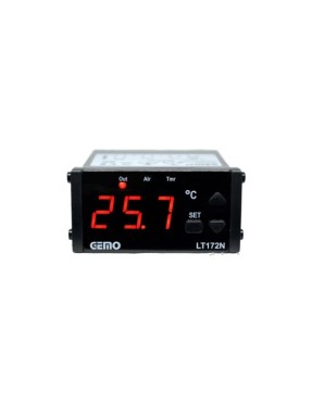 Gemo LT172N-230VAC-R Isıtma/Soğutma Fonksiyonlu ON/OFF Sıcaklık Kontrol Cihazı + GM-NTC-105C Prob