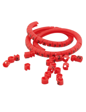 Molwex 015 091 4-6mm2 Kablo Etiketi Kırmızı (2) Boy CME 3