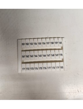 10x5 baskılı klemens etiketi