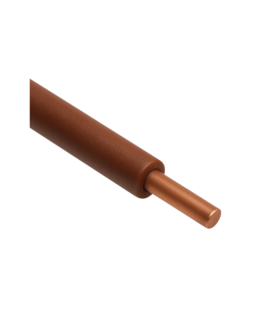 Taş NYA 6 mm Kahve H07V-U Kablo NYA 6 MM KAHVE H07V-U KABLO TAŞ