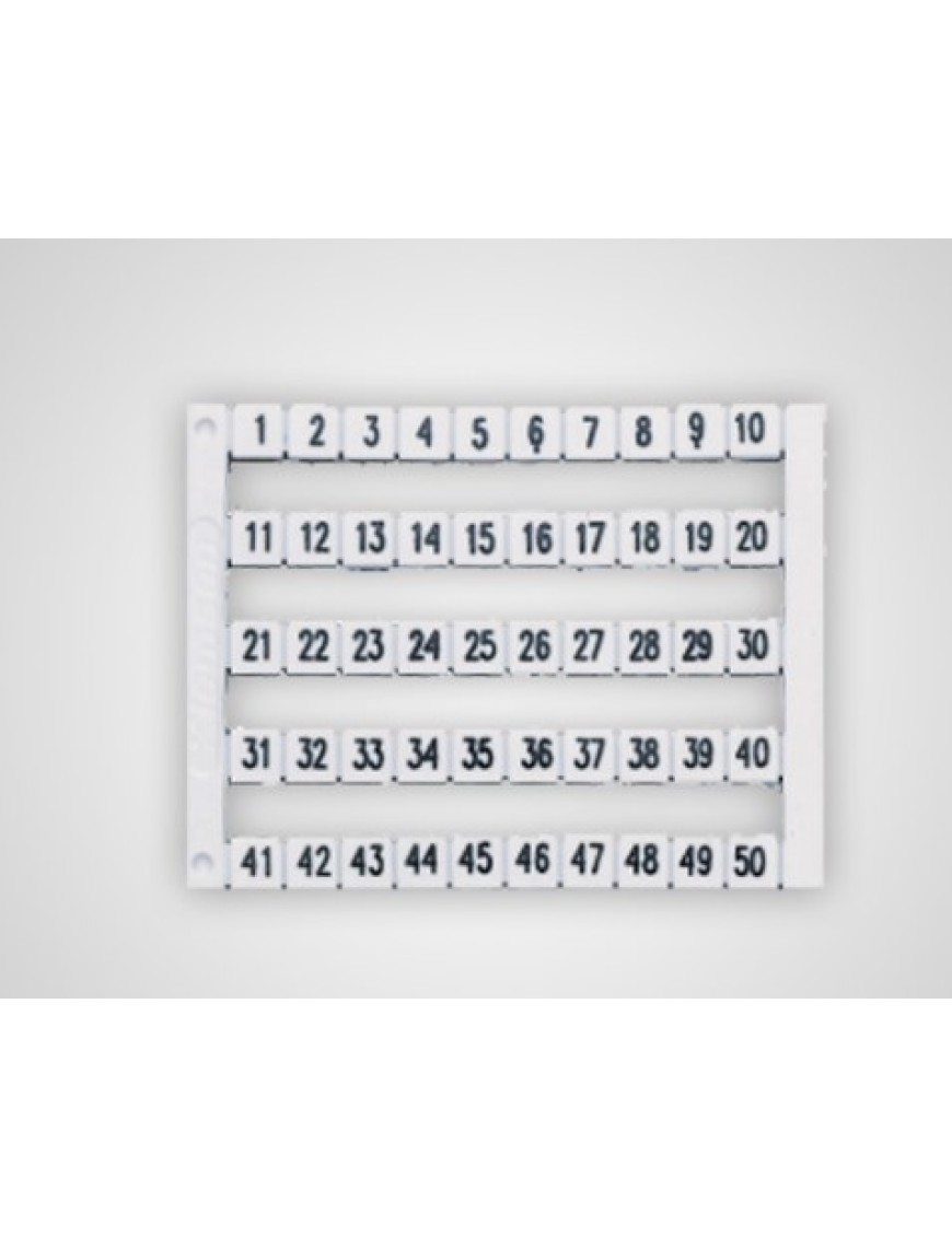 Molwex MYDE 10X5 (91-120) 10X5 Baskılı Klemens Etiketi Molwex MYDE 10X5 (91-120) 10X5 Baskılı Klemens Etiketi