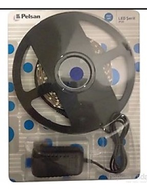 Pelsan 203670 2835 30 SMD LED ŞERİ MAVİ 5 MT+1A IP20 GÜÇ KAYNAĞI