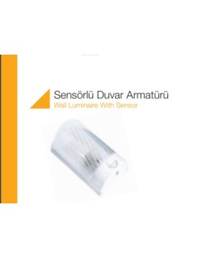 Tio 206189 Sensörlü Duvar Armatürü 1X E27 Sıva Üstü