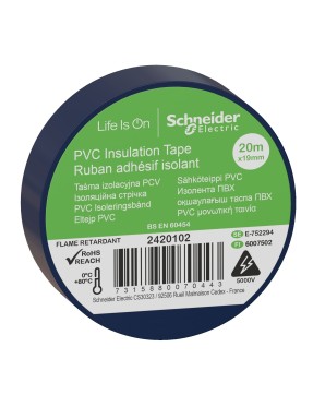 Schneider 2420102 Mavi PVC Elektriksel İzole Bant