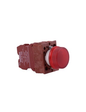 Siemens 3Sb1204-6Cc06 Komple Sinyal Lambası, Ip 65 Korumalı, Komple Kırmızı Sinyal Lambası (Soket Ve Kaide)