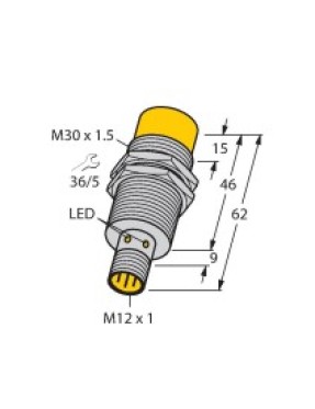 Turck 40203 NI15-M30-Y1X-H1141 Endüktif Sensör