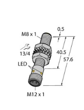 Turck 4602958 BI2-M08E-VN6X-H1341 Endüktif Sensör Genişletilmiş Algılama Mesafesi İle