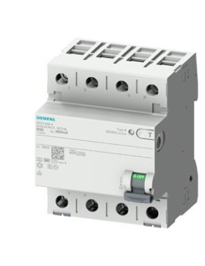 Siemens 5SV3347-4 B Tipi Trifaze Siquence Serisi Kaçak Akım Rölesi 30mA 80A 400V 3 Faz+N