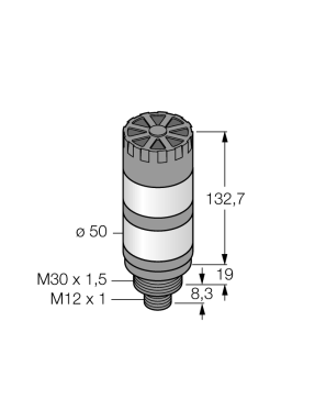 Turck ILGR-K50-5X2S-H1141 Kule Işık (Yeşil-Kırmızı Renk), Buzzerlı, M12 Konnektörlü