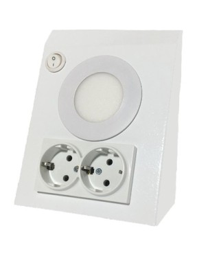 MPM B-9011B TEZGAH ALTI AYDINLATMALI PRİZ BEYAZ - 6500K