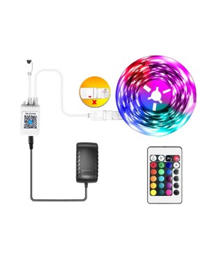 CATA 5 METRE RGB ŞERİT LED SETİ (5 METRE RGB LED 96 RENK + TRAFO + RGB KUMANDA) CT-4557