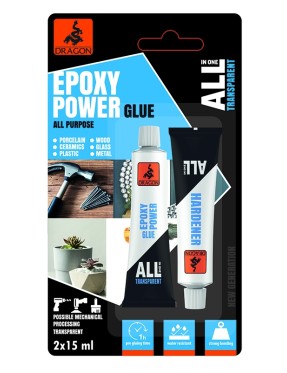 DRAGON DKEP015 Güçlü Epoxy Yapıştırıcı 2x15ml