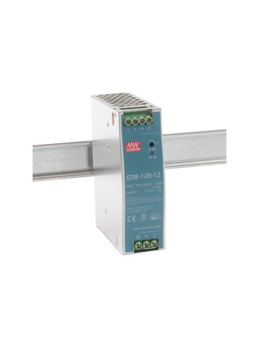 MeanWell EDR-120-12 120W 12V 10A Ray Montaj MeanWell EDR-120-12 120W 12V 10A Ray Montaj