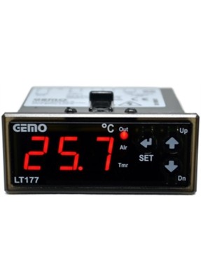 Gemo LT177-230VAC-R Isıtma/Soğutma Fonksiyonlu ON/OFF Sıcaklık Kontrol Cihazı + GM-NTC-105C Prob