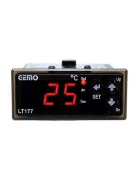 Gemo LT177N-230VAC-R Isıtma/Soğutma Fonksiyonlu ON/OFF Sıcaklık Kontrol Cihazı + GM-NTC-105C Prob