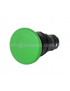 Emas MB102MY MB Serisi Plastik 1NO+1NC Yaylı 40 mm Mantar Yeşil 22 mm Buton