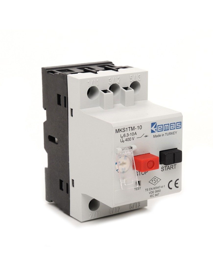 Emas MKS1TM-10 6,30-10,0A MKS Motor Koruma Şalteri Emas Mks1Tm-10 Motor Koruma Şalteri (6,30-10,0) Amper