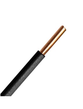 Taş NYA 6 mm Siyah H07V-U Kablo