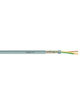 Reçber 203056 LIYCY 8x0,22 mm2 Örgülü Ekranlı Sinyal Kablosu PVC İzoleli