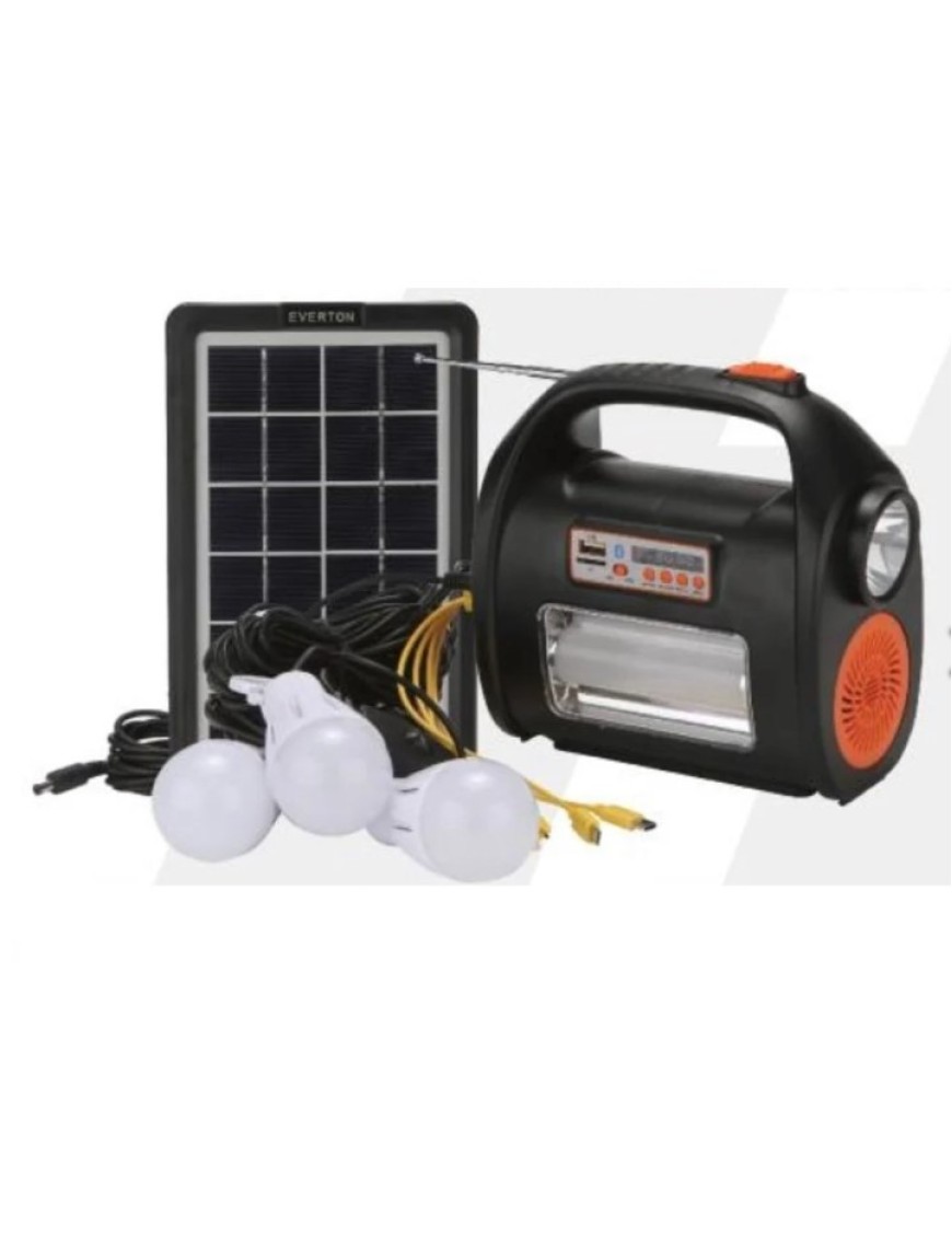 Everton RT-909BT Solar Panelli Mp3 Radyo Işıldak Fener Aydınlatma