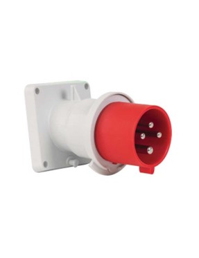 Mete Enerji T27402 4X16A IP44 Makine Fişi Eğik Gövdeli 380-415 V