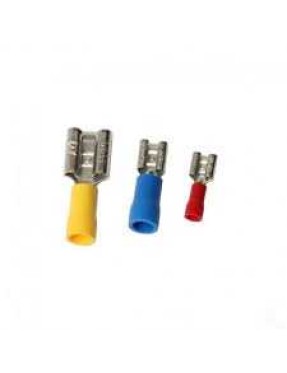 Şafak FD-5638 4,00-6,00 mm² Dişi Faston Tip İzoleli Kablo Uçları (Ekstra Bakır Yüksüklü)(100 Adet) Sarı
