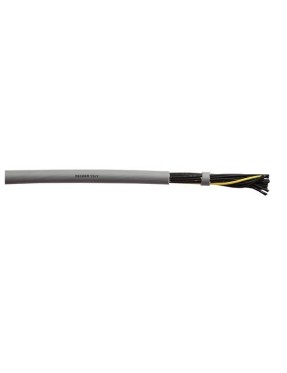 Reçber 217185 YSLY-JZ 5x1,5 mm2 Toprak Hatlı Siyah Damarlı Numaralı Kumanda Kablosu PVC İzoleli