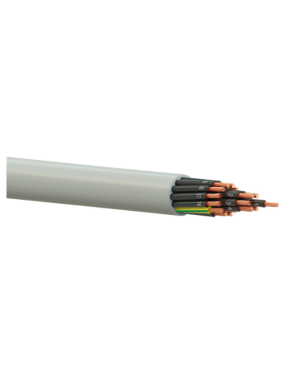 Reçber 217190 YSLY-JZ 10x1,5 mm2 Toprak Hatlı Siyah Damarlı Numaralı Kumanda Kablosu PVC İzoleli