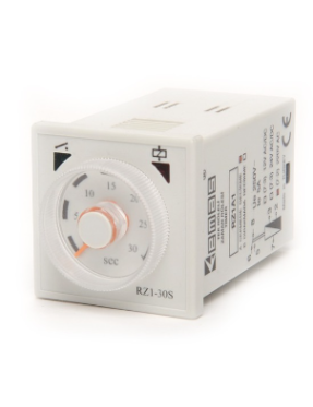 Emas RZ1A2C30S-5 RZ1 Serisi 230VAC 1CO+1NO5A (rezistif) 0,03sn-30sn Analog Zaman Elektronik Röle