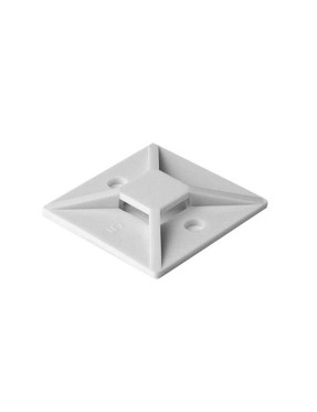 19x19 mm 4 Yollu Yapışkanlı Kroşe Beyaz
