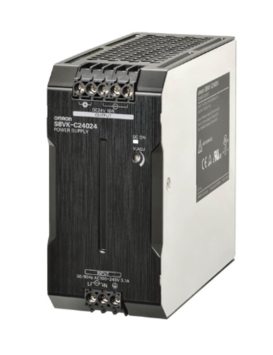 240 W, 24VDC, 10A, DIN rayına montaj 240 W, 24VDC, 10A, DIN rayına montaj