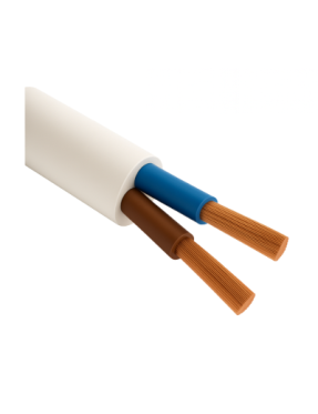 Taş TTR 2x0.75mm2 Beyaz Alçak Gerilim Enerji Kablosu H05VV-F