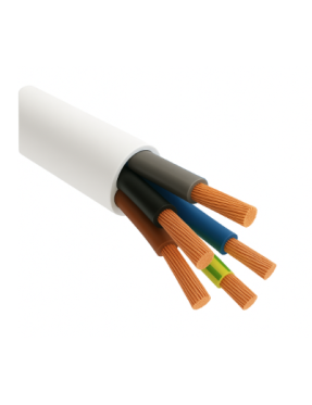 Taş TTR 5x1.5mm2 Beyaz Alçak Gerilim Enerji Kablosu H05VV-F