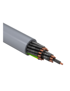 Reçber 217126 YSLY-JZ 6x1 mm2 Toprak Hatlı Siyah Damarlı Numaralı Kumanda Kablosu PVC İzoleli