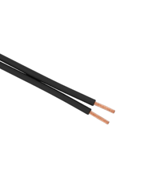 Reçber 901068 2x0,75 mm2 PVC İzoleli Siyah Yassı Kordon Kablo