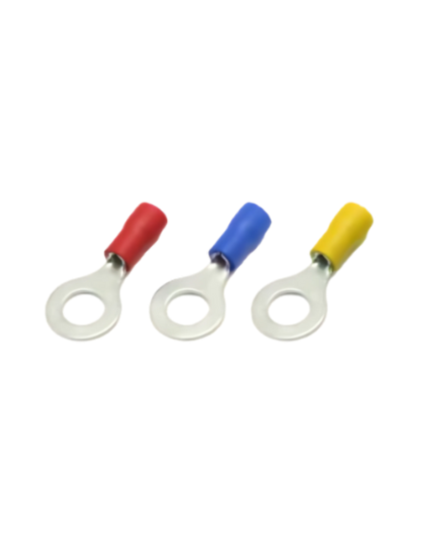0.5-1.5 mm2kabloya uygun izoleli yuvarlak kablo pa Molwex 010 007 0.5-1.5mm2 Yuvarlak Uçlu Kırmızı Kablo Pabucu