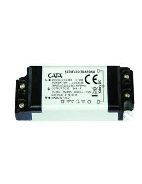 CATA CT-2566 1 Amper Şerit LED Trafosu (10W)