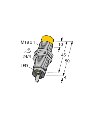 Turck 1645300 NI12U-EM18-AP6X Endüktif Sensör 