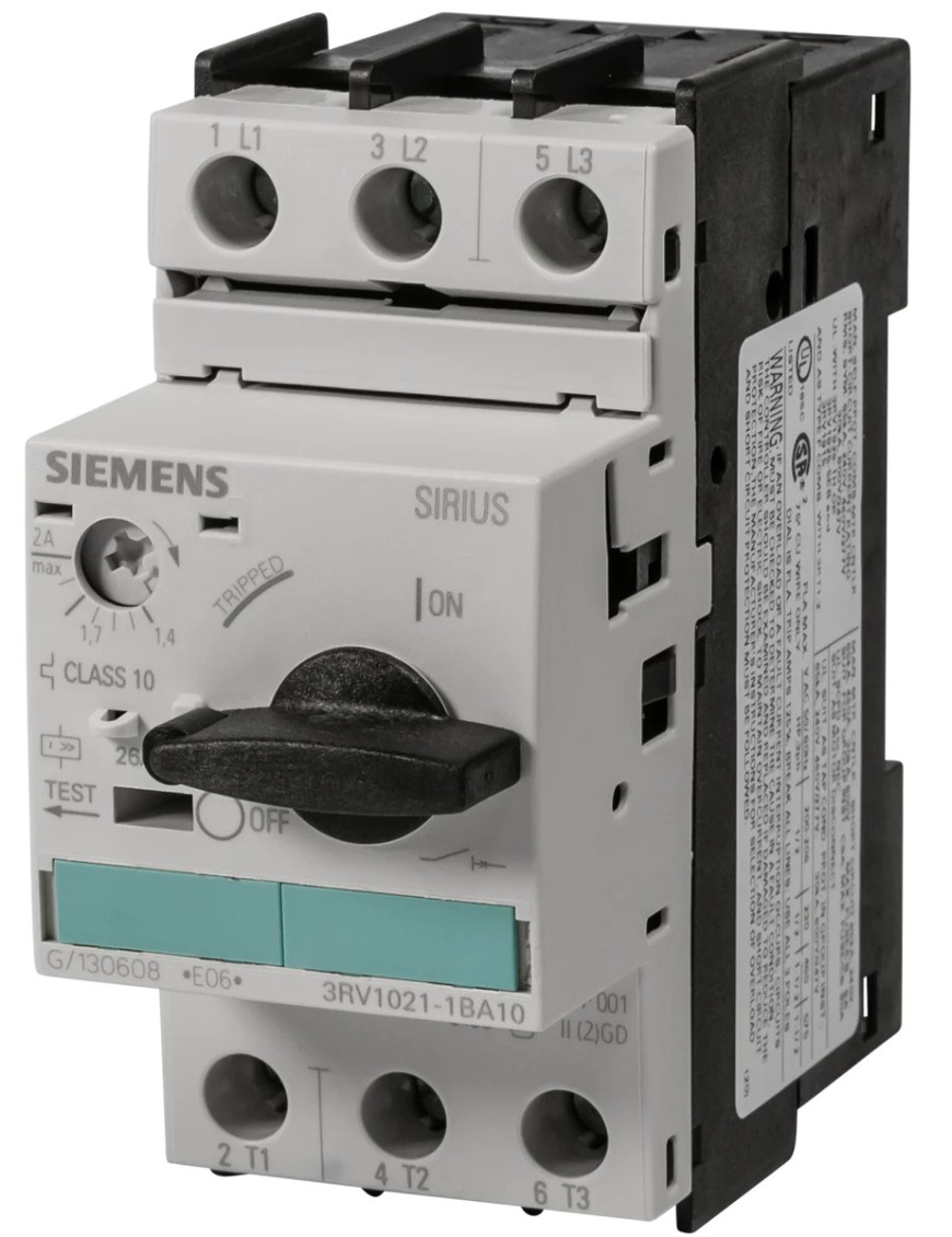 Siemens 3RV1021-1BA10 Motor Koruma Şalteri 1,4-2A Siemens 3RV1021-1BA10 Motor Koruma Şalteri 1,4-2A