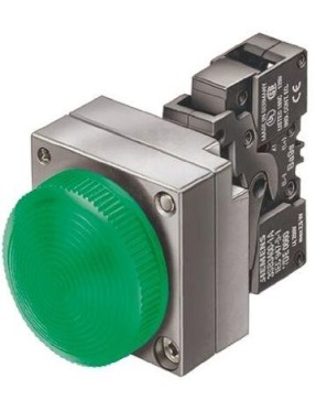 Siemens 3Sb3604 6Ba40 3Sb3 Metal Seri 22Mm Komple Sinyal Lambası 250V A Direk Beslemeli Ampulsüz Soket Ve Ka