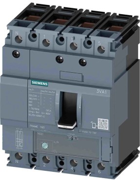 Siemens Sentron 3VA1140-4EE46-0AA0 Termik Manyetik Şalter 40A 4 Kutuplu 36kA TM220 Termik Ayar 28-40A Manyetik Ayar 400A