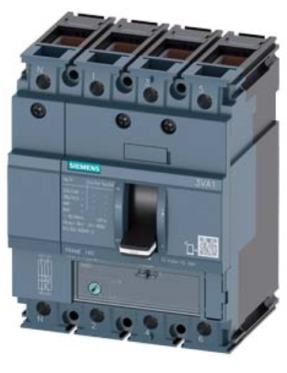 Siemens Sentron 3VA1180-4EE46-0AA0 Termik Manyetik Şalter 80A 4 Kutuplu 36kA TM220 Termik Ayar 56-80A Manyetik Ayar 800A