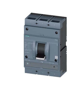 Siemens Sentron 3VA1510-5EF32-0AA0 Termik Manyetik Şalter 1000A 3 Kutuplu 55kA TM240 Termik Ayar 700-1000A Manyetik Ayar 5000-10000A