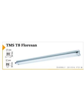 Pelsan 5012 9031 TMS T8 Floresan Kilitli 1X18W Armatür