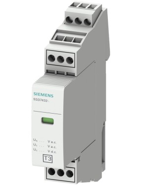 Siemens 5SD7432-7 D Sınıfı 2 Kutuplu Enversör Kontaklı Yıldırıma Karşı Koruyucu Parafudr