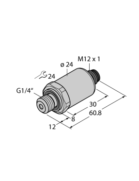 Turck 6836598 PT250R-2004-I2-H1141/X Basınç Transmitter Akım Çıkışlı (2-Telli)