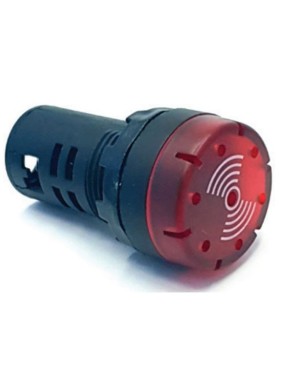 Tork AD16SM-24K 24V AC/DC 22mm Kırmızı Ledli Buzzer