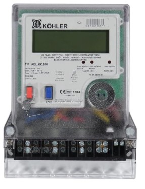 KÖHLER AEL.KC.810 X/5 Kombi Elektrik Sayacı