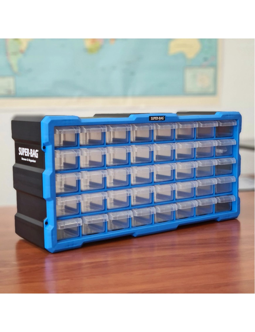 Super-Bag Asr-6003 Yatay Mono Blok Çekmeceli Organizer 40'lı